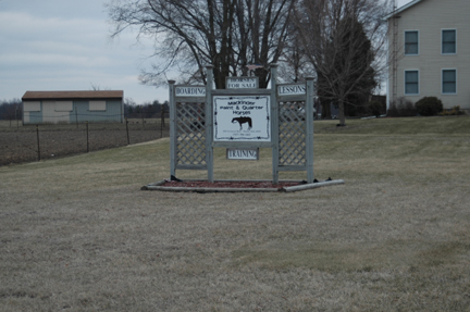 front sign